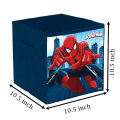 Spiderman Printed Foldable Storage Cubes Organizer Basket Bin Storage Boxes Storage Container with Handles for Travel Moving Toy Storage Box With Lid. 