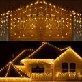 Wedding Lights Fairy Lights 100 LEDs 52 Ft Long String Outdoor Plug In Warm White - Pack of 4 Pcs. 