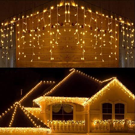 Wedding Lights Fairy Lights 100 LEDs 52 Ft Long String Outdoor Plug In Warm White - Pack of 4 Pcs