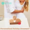 Meaningful Personalized Gift Handcrafted Wooden Love Heart Swan Ornament Meaningful Valentine's Day Gift Personalized Wooden Ornament. 