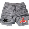 Compression Shorts Anime Hajime no Ippo 2 in 1 Performance Gym Shorts Pockets Quick Dry Running Workout Summer Sportwear. 