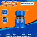Hose Connector Sets - select 3pcs Set / 2pcs / 1pc Connector / 1 pc Tap Connector / 3pcs Set contains 2 Quick Connectors 1/2 inch - 1 Threaded Tap Connector with Reducer - use for Pressure Washers, Gardening - Wadfow. 