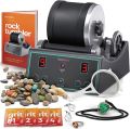 Rock Tumbler Kit - Geology Toy - Gemology tool - Geological Tools - Digital 9 Day Polishing Timer - 3 Speed Settings - Turn Rough Rocks into Beautiful Gems - Great Science & STEM Gift for Kids All Ages - Advance Rock Tumbler. 