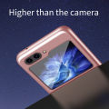 For Samsung Galaxy Z Flip 5 Case Shockproof Scrub Matte Suction Ring Soft Edge Silicone Frame Hard Clear Back Cover for Samsung Galaxy Z Flip5 Phone Cases. 