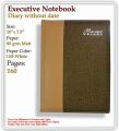 Set of three Executive Notebook Diary Size (10" x 7.5") without date. 