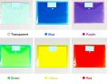 10-Piece Plastic Envelope File Folder with Pocket Document Folder A4 Size File Envelope for Home School Office Files A. 