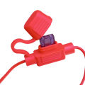 Waterproof In-Line Fuse Holder With Fuse Auto Car Replacement Fuse. 