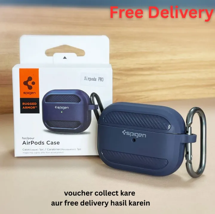 High%20Quality%20Original%20Spigen%20Ruged%20Armor%20Airpods%20Pro%202%20Case%20With%20Hook%20-%20Image%202