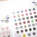 Korean Import Brand BONITO 2 in 1 Kawaii Cat Paw Paper Stickers Scrapbooking Diy Journal Sticker Sheet Aesthetic Deco Gift. 