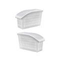 Kitchen Refrigerator Organizer, Fridge and Freezer Storage Tray Basket, Fridge Space Saver Baskets (Multicolor WIDTH 5inch  LENGTH 11.5 inch  HEIGHT 7 inch). 