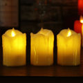 CUANFEN 3pcs/lot Led Flameless Candle Plastic Simulated flame LED Birthday Candle Lights Christmas Wedding Party Home Decoration. 