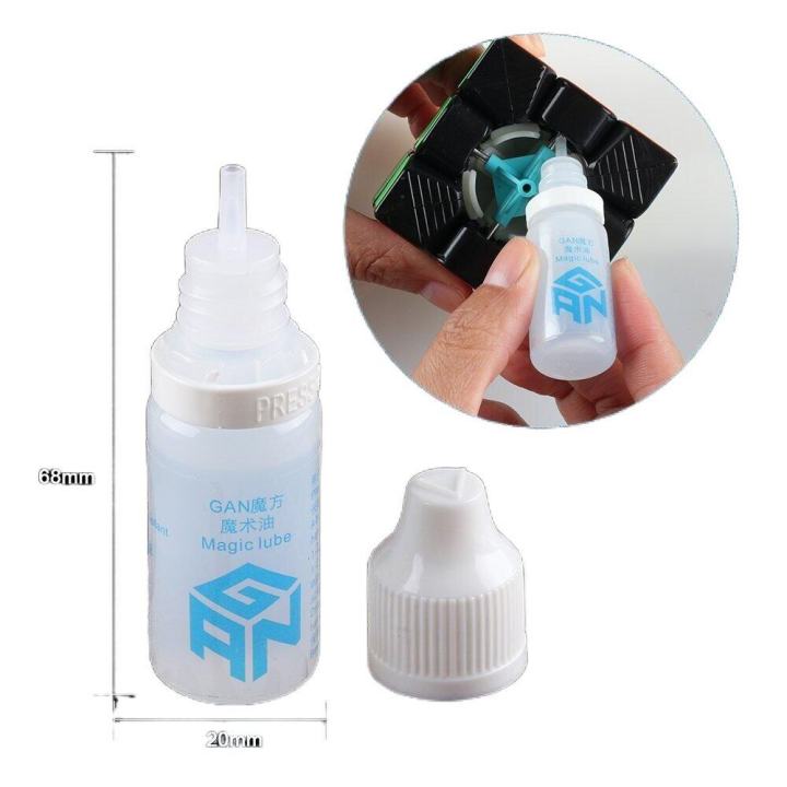 Silicone Lube Cube Lubricating Oil Lubricant Lube for Speed Puzzle Magic Cube Lubricants 10 ml Liqud