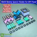 100pcs 18650 Lithium Battery Holder Plastic 22 x 22mm Battery Pack Bracket Cylindrical Cell Battery Stand Cell Spacer for DIY Fixed by Electria. 