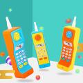 Funny Mobile Phone With Flashing Lights And Music For Kids-multicolors. 