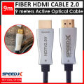 SpeedX HDMI Cable 4k - 9 meters Fiber HDMI Cable 2.0 AOC (Acive Opical Cable). 