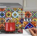 Pack of 4 - 3D Embossed Assorted Truck Art Themed Tiles Stickers. 