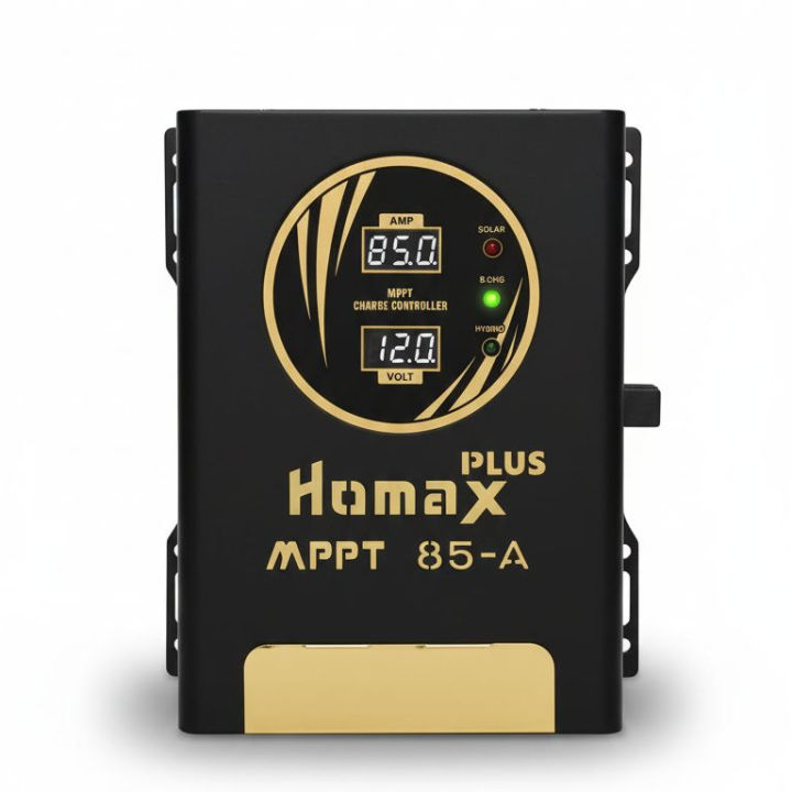 original hybrid Homax MPPT Plus 85-A Solar Inverter 12V/24V High Efficiency Pure Sine Wave, Built-in 85 Amp MPPT Charge Controller for Home Solar System