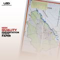 Map of Lahore City in English | Lahore City Map on Matte paper | HD Printing on 23*36 inches. 