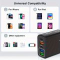 Fast Charging Protocol 65W PD Multi-port Fast Charger - PD And 3 USB Ports Adapter For All Phones Fast Charging. 