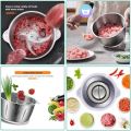 RAF Electric Meat & Vegetable Chopper Grinder – 3L Stainless Steel Bowl, 4 Blades, 3 Speed Control, Multi-Function Qeema Machine & Food Processor. 