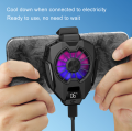 MEMO DL05 Phone Radiator Phone Cooling Fan Case Cold Wind Handle Fan for PUBG Phone Cooler Smartphone/Gaming. 