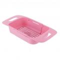 Household Retractable Sink Drain Basket Kitchen Fruit Storage Washing Rack Vegetable Quick Dry Basket Home Tool. 
