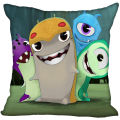 New Slugterra Anime Pillow Cover Bedroom Home Office Decorative Pillowcase Square Zipper Pillow Cases Satin Soft No Fade. 