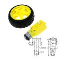 TT Motor Smart Car Robot Gear Motor and Wheel for Arduino DIY Kit Smart Car/Robot Car. 
