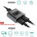Imported Techole HDMI Switch 2 in 1 out 4K 60Hz, Bidirectional HDMI Port Switcher HDMI Splitter 1 in 2 out, HDMI 2.0 Hub - for Dual Monitors - 4K 3D HD 1080P for PS4 PS3 Xbox Blu-Ray Player DVD HDTV. 