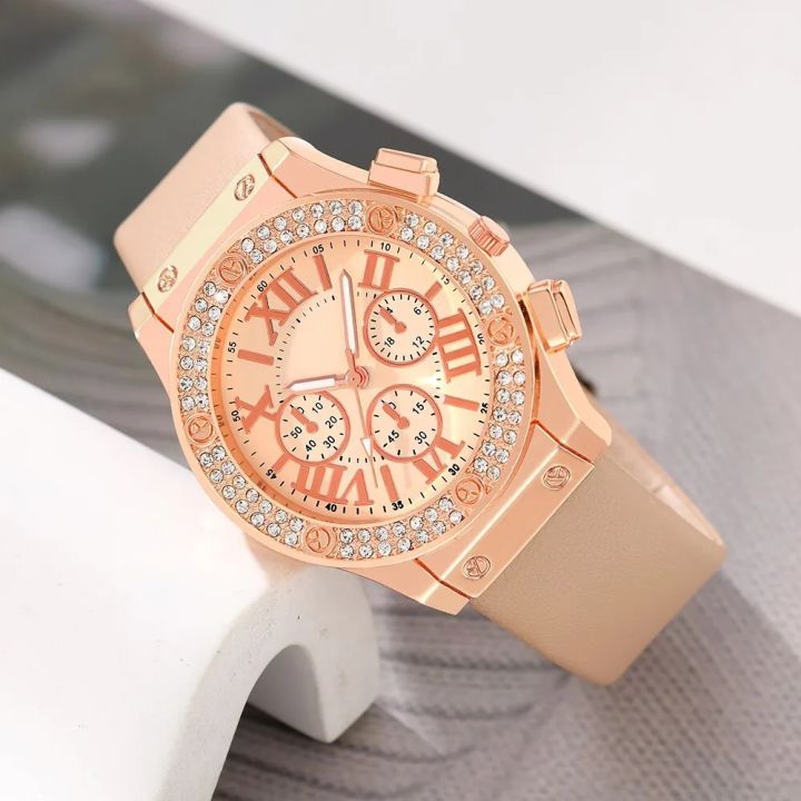 5PCS%20Set%20Elegant%20Ladies%20Dress%20Watch%20with%20Fashion%20Jewelry%20and%20Leather%20Bracelet%20-%20Image%203
