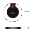 Qi Wireless Charger Crystal Round Charging Pad Docking Dock Station For IPhone X 8 Plus For Samsung Galaxy Note 8 S8 S7 S6 Edge. 