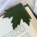 Maple Leaf Corner Bookmarks Handmade Faux Leather Corner Bookmarks Unique Page Markers for Books Book Lover Gifts. 