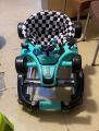 2 in 1 Formula 1 Car Rocker + Baby Walker With Lights & Music, in Random colors. 