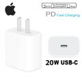 GENUINE APPLE  20W USB TYPE C POWER CHARGER ADAPTER PLUG IPHONE 14 13 12 & 11 iPhone/iPod/iPad. 
