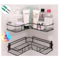 Bathroom kitchen Punch Corner Frame Shower Shelf Wrought Iron Shampoo Storage Rack Holder bathroom accessories. 