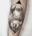 Anime Jujutsu Kaisen Saint Seiya Cartoon Temporary Tattoos Inuyasha Art Decal Sleeve Tattoo Sticker for Woman Men. 
