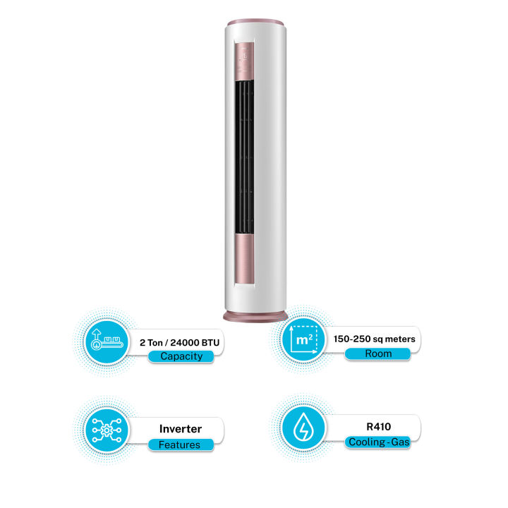 Midea 2 Ton Round Inverter Floor Standing AC MFYA400-24ARFN1