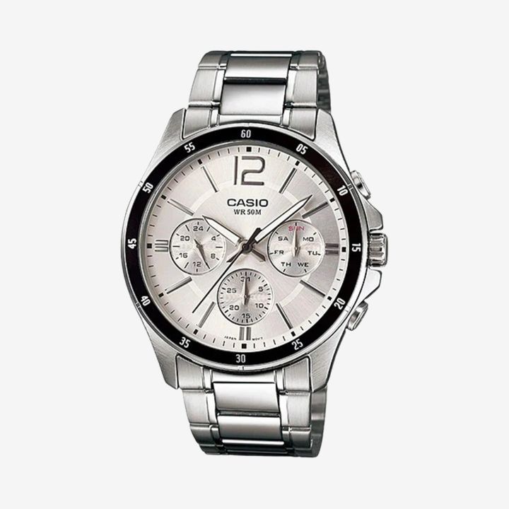 Original Casio  MTP-1374D-7AVDF - Stainless Steel Watch - For Men
