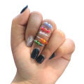 5Pcs Single Coil Spiral Glass Beads Copper Rotate Anti-stress Opening Fidget Rings for Daily Life. 