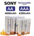 Sony AA and AAA Rechargeable Battery Cell CLOCK and Remote SIZE Imported Sony Cycle Energy NiMH -1.2v 4600mAh 1000 Cycles Batteries Cells AA Rechargeable Battery Cell CLOCK SIZE Imported Sony Cycle Energy NiMH -1.2v 4600mAh 1000 Cycles Batteries Cells. 
