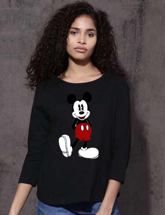 MICKEY%20%20ROUND%20NECK%20FULL%20SLEEVES%20PRINTED%20T-Shirt%20-%20Image%202