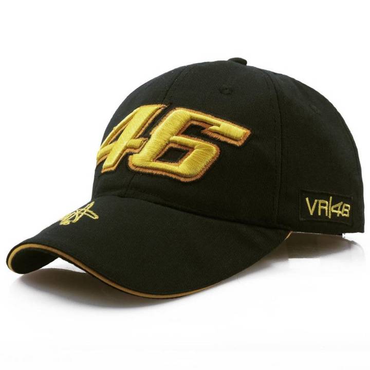 【BestGO】Rossi signature VR46 Digital Embroidery Baseball Cap Outdoor Racing Cap Sports Hat - intl