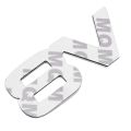 3X 7.5x3.5cm Auto car V8 stickers 3D Chrome Sticker Badge Emblem. 