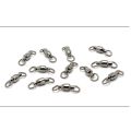 5PCS Durable High Quality Size 0# to 10# Heavy Duty Ball Bearing Barrel Fishing Rolling Swivel Connector Solid Ring. 