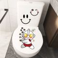Cute cartoon spongeBob SquarePants toilet stickers, bathroom waterproof stickers, personality funny toilet seat decoration stickers. 