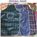 Apron Full Size | Waterproof Kitchen Apron | Water Resistant | Printed Check + Plain Design Pocket Apron | Kitchen Cooking Dress | Dress Protection - Large Size | Unisex For Both Men & Women | Washable | Waterproof Suit |  Kitchen Accessories. 