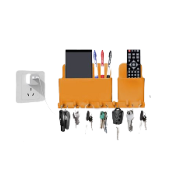 Multi-Purpose%20Wall%20Mounted%20Mobile%20Phone%20Holder%20with%20Key%20Hanger%20and%20Charging%20Stand%20-%20Image%202