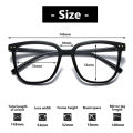 Women Men Gradient Black Square Glasses Large Frame Anti Blue Light Eyeglasses Computer Mobile Phone Transparent Spectacles. 
