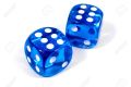 10 Ludo Dice, White Blue & Green Colour Ludo Dice [BT]. 