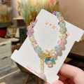 Good day Xiaohongshu same style student explosive beaded bracelet colorful cartoon bracelet boxed Yiwu jewelry for women. 